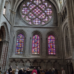 Visite des vitraux de la Cathédrale et exposition Signé Jeker. Lausanne par Werner J. au MHL